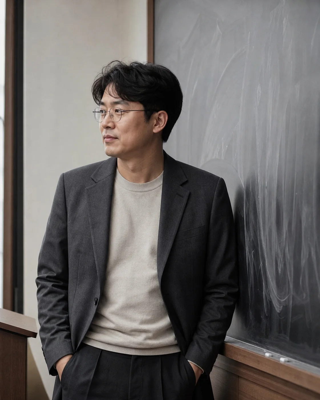 칠판 곁에 선 국어·논술 교사